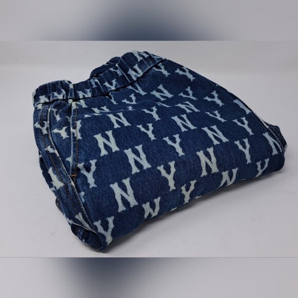 MLB New York Yankees Denim Cargo Jeans Pants Joggers Unisex Medium 32-34 Waist - Picture 7 of 15